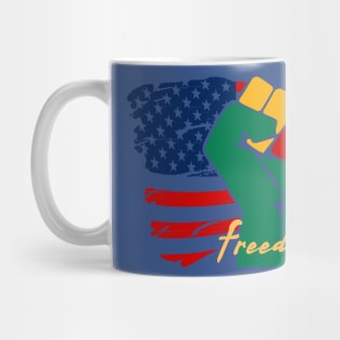 Freedom Day JUNEteenth (flag and fist) Mug